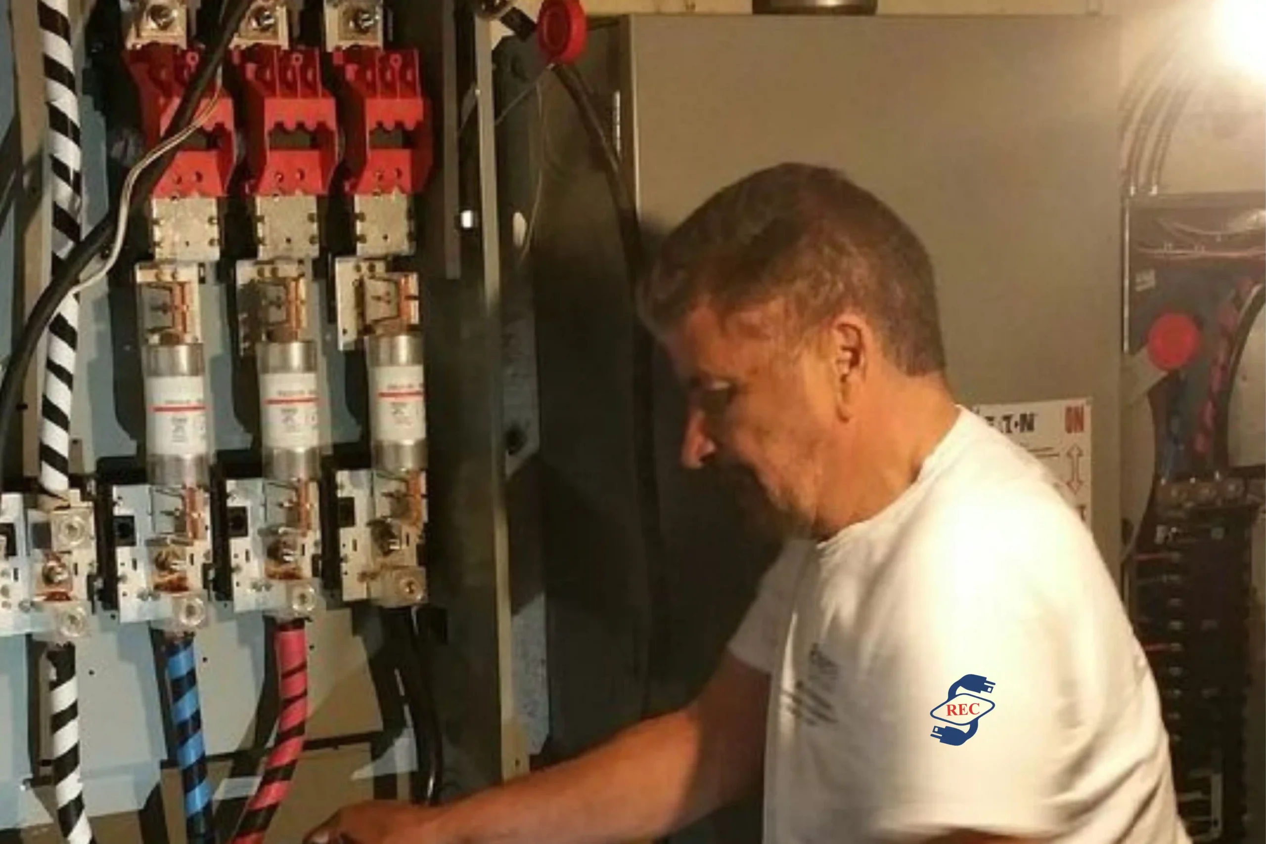 Roberto Rivera, licensed master electrician at Riviera Electric Corp, providing fast and professional service calls for urgent electrical issues.